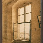 Blick aus dem Atelier des Künstlers in Dresden - 1805