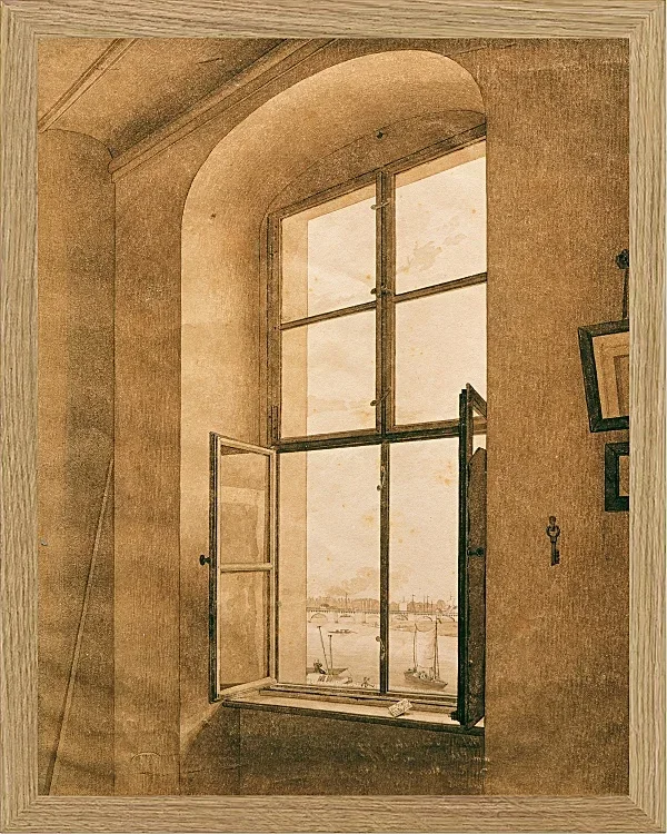 Blick aus dem Atelier des Künstlers in Dresden - 1805