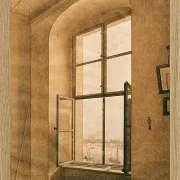 Blick aus dem Atelier des Künstlers in Dresden - 1805