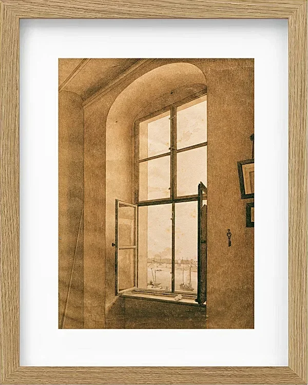 Blick aus dem Atelier des Künstlers in Dresden - 1805