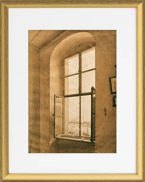 Blick aus dem Atelier des Künstlers in Dresden - 1805