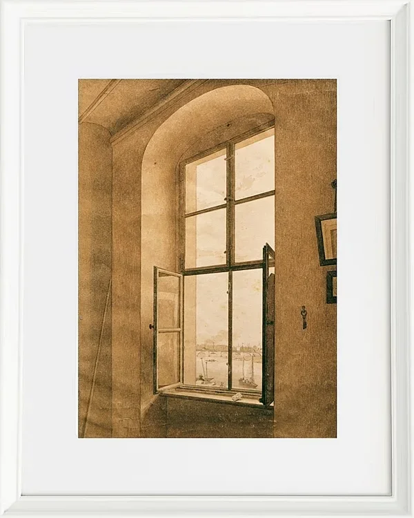 Blick aus dem Atelier des Künstlers in Dresden - 1805