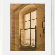 Blick aus dem Atelier des Künstlers in Dresden - 1805