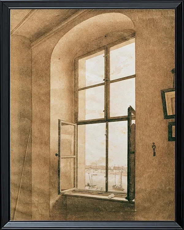 Blick aus dem Atelier des Künstlers in Dresden - 1805