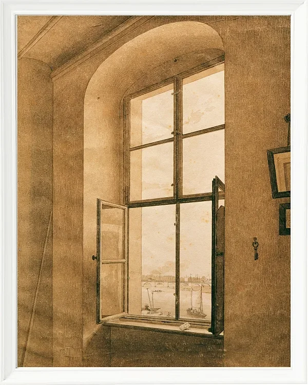 Blick aus dem Atelier des Künstlers in Dresden - 1805