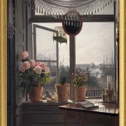 Udsigt fra kunstnerens værelse - 1825