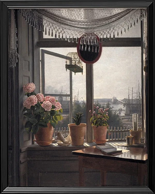 Udsigt fra kunstnerens værelse - 1825