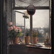 Udsigt fra kunstnerens værelse - 1825