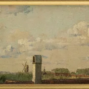 Blick aus einem Fenster im Toldbodvej auf die Zitadelle in Kopenhagen – 1833