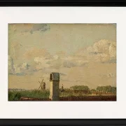 Blick aus einem Fenster im Toldbodvej auf die Zitadelle in Kopenhagen – 1833