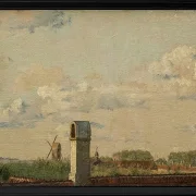 Blick aus einem Fenster im Toldbodvej auf die Zitadelle in Kopenhagen – 1833