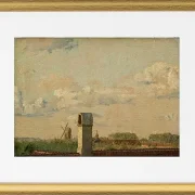 Blick aus einem Fenster im Toldbodvej auf die Zitadelle in Kopenhagen – 1833