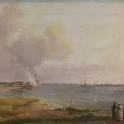 Blick über den Öresund in der Nähe des Kalkwerks - 1818