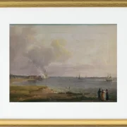 Blick über den Öresund in der Nähe des Kalkwerks - 1818