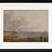 Blick über den Öresund in der Nähe des Kalkwerks - 1818