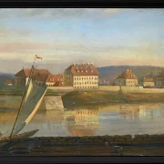 Blick über die Elbe und die Kaserne - 1818