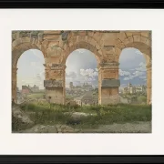 Blick durch drei der nordwestlichen Bögen - 1816