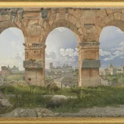 Blick durch drei der nordwestlichen Bögen - 1816