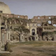 Blick ins Innere des Kolosseums - 1816