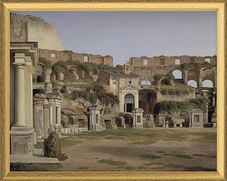 Blick ins Innere des Kolosseums - 1816