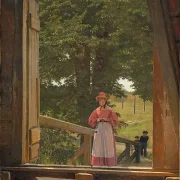 Blick vom Dachboden des Getreidelagers in der Bäckerei – 1831