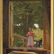 Blick vom Dachboden des Getreidelagers in der Bäckerei – 1831