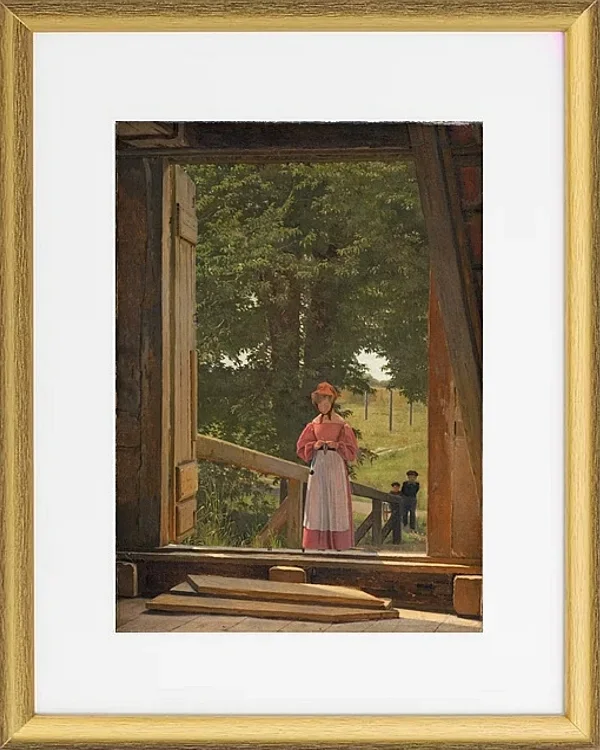 Blick vom Dachboden des Getreidelagers in der Bäckerei – 1831