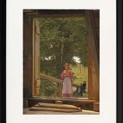 Blick vom Dachboden des Getreidelagers in der Bäckerei – 1831