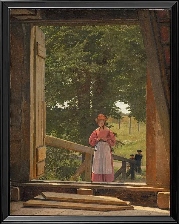 Blick vom Dachboden des Getreidelagers in der Bäckerei – 1831