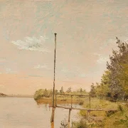 Blick von Dosseringen in der Nähe des Sortedam Lake Lookin – 1838