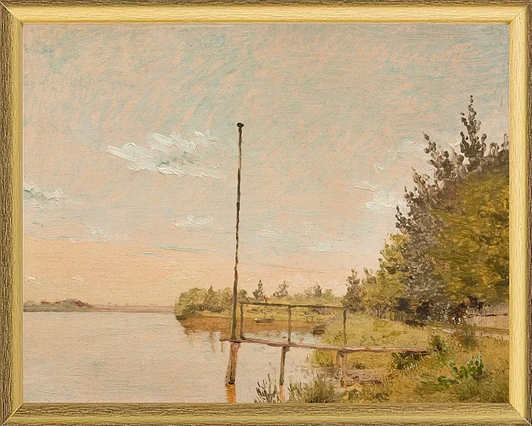 Blick von Dosseringen in der Nähe des Sortedam Lake Lookin – 1838