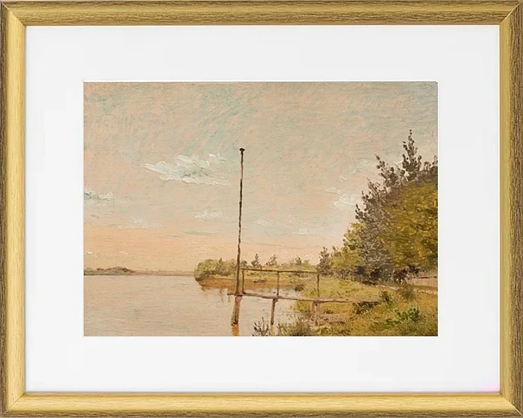 Blick von Dosseringen in der Nähe des Sortedam Lake Lookin – 1838