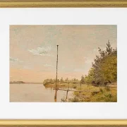 Blick von Dosseringen in der Nähe des Sortedam Lake Lookin – 1838