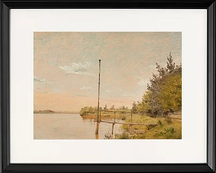 Blick von Dosseringen in der Nähe des Sortedam Lake Lookin – 1838