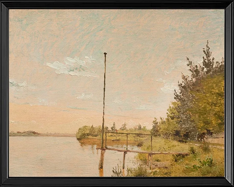 Blick von Dosseringen in der Nähe des Sortedam Lake Lookin – 1838