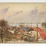 Blick von Roskilde auf den Fjord -1915