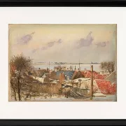 Blick von Roskilde auf den Fjord -1915