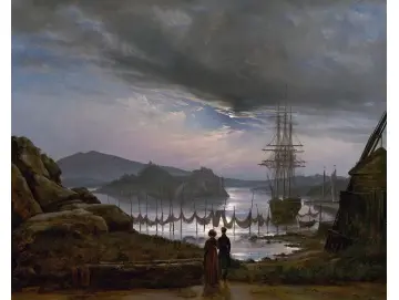 Blick von Vaekero bei Christiania - 1827