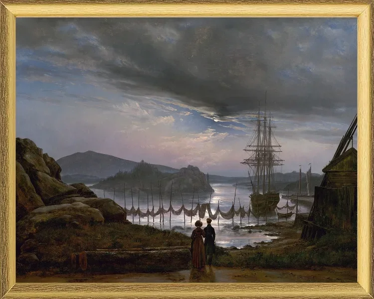 Blick von Vaekero bei Christiania - 1827