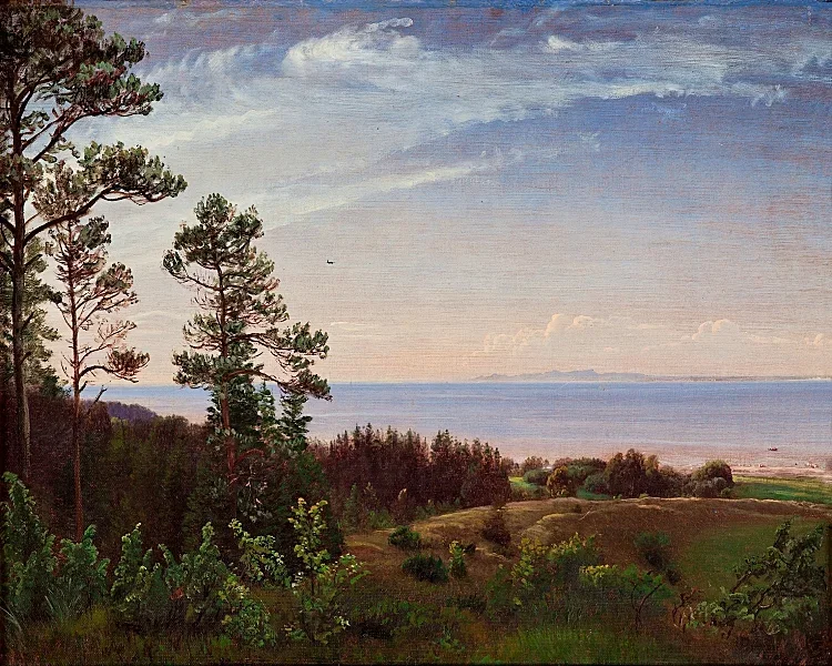 Blick von der Nordküste Seelands über Kattegat und Kullabe – 1832