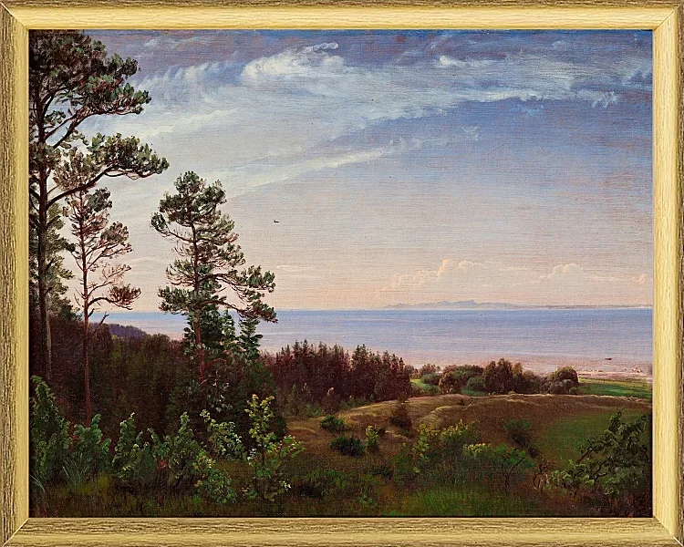 Blick von der Nordküste Seelands über Kattegat und Kullabe – 1832