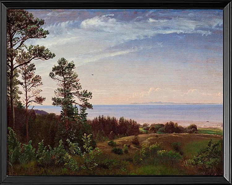 Blick von der Nordküste Seelands über Kattegat und Kullabe – 1832