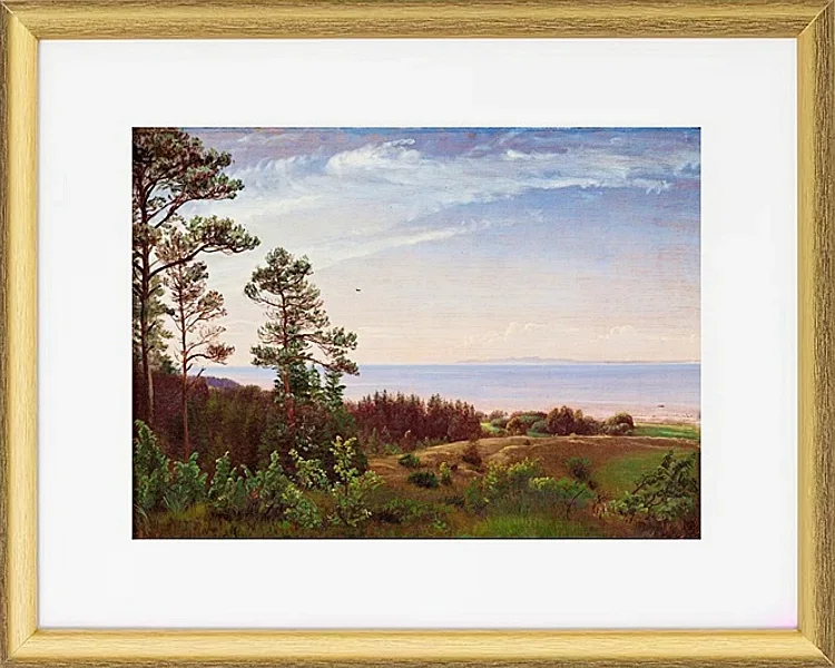 Blick von der Nordküste Seelands über Kattegat und Kullabe – 1832