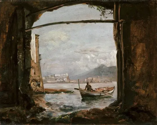 Blick von einer Grotte bei Posillipo - 1820