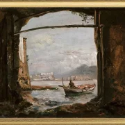 Udsigt fra en grotte ved Posillipo - 1820