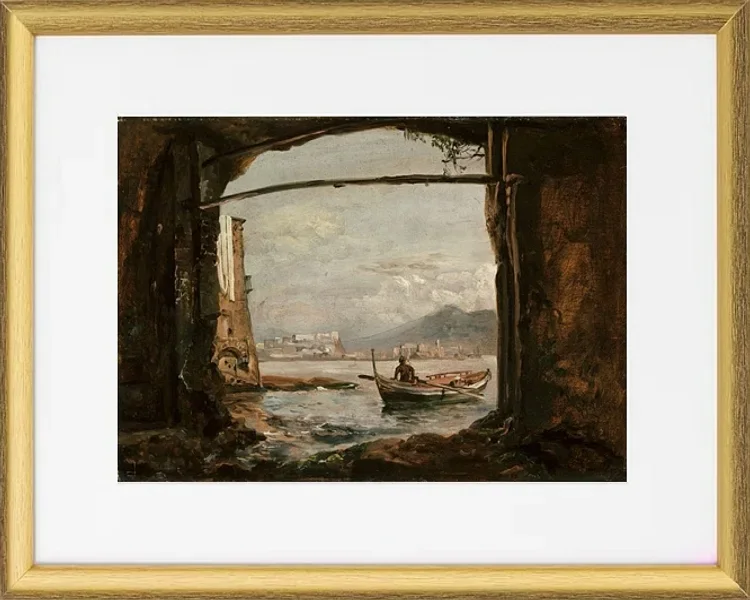 Udsigt fra en grotte ved Posillipo - 1820