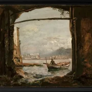Udsigt fra en grotte ved Posillipo - 1820