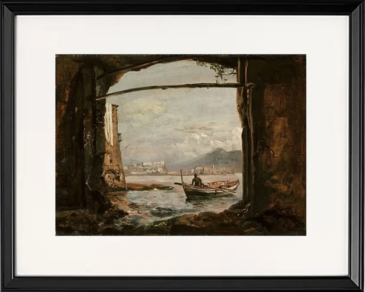 Udsigt fra en grotte ved Posillipo - 1820