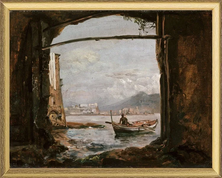 Udsigt fra en grotte ved Posillipo - 1820