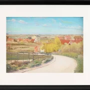 Blick von einer Straße in der Nähe von Næstved, Seeland - 1892